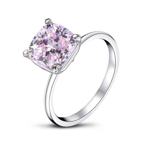 3.0 CT Classic Cushion Cut Solitaire Ring