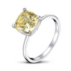 3.0 CT Classic Cushion Cut Solitaire Ring