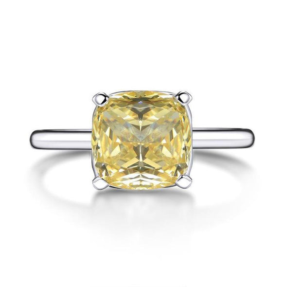 3.0 CT Classic Cushion Cut Solitaire Ring