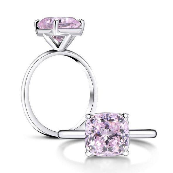 3.0 CT Classic Cushion Cut Solitaire Ring