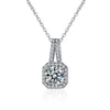 Classic Cushion Cut Pendant Necklace