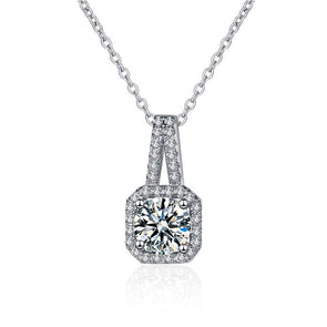 Classic Cushion Cut Pendant Necklace