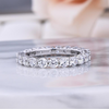 3Pcs Gorgeous Halo Oval Cut Sterling Silver Bridal Set