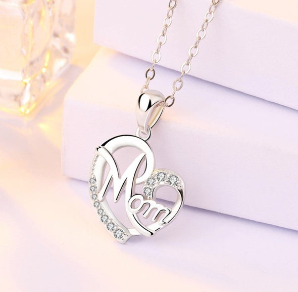 Mum's Gift- Hollow Heart Design Pendant Necklace