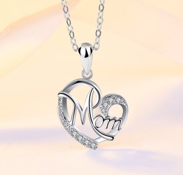 Mum's Gift- Hollow Heart Design Pendant Necklace