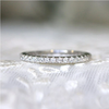 Classic Eternity Thin Sterling Silver Wedding Band