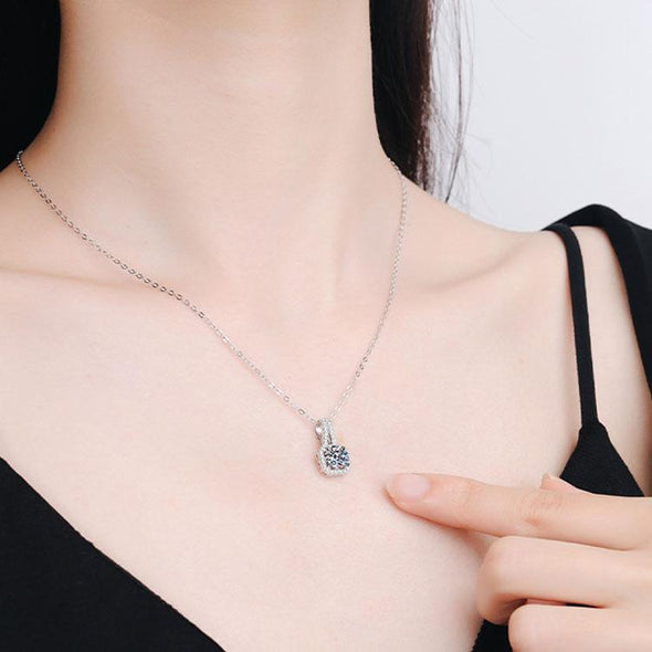 Classic Cushion Cut Pendant Necklace