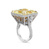 Fancy Yellow Engagement Ring in Radiant Cut