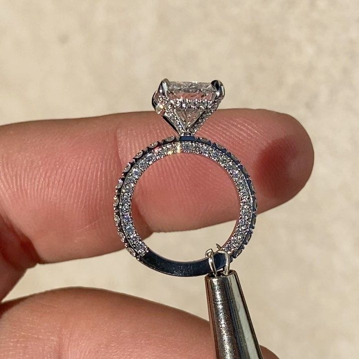 6.0ct Radiant Cut Half Eternity Bridal Set
