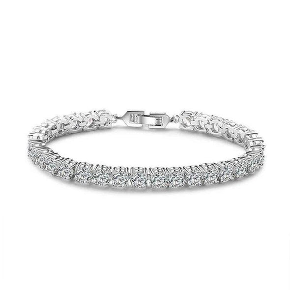 1 pcs Classic Foldover Clasp Tennis Bracelet