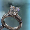 3.0ct Cushion Cut Engagement Ring with Bezel Band