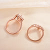 Sale | Rose Golden Tone Pear Cut 4.0 CT. Sterling Silver Bridal Set