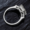 Classic Three Stone Emerald Cut Engagement Ring