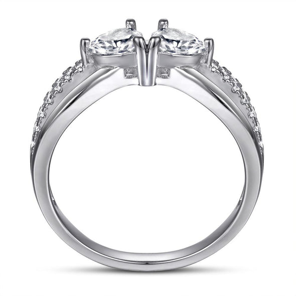 “Heart to Heart” Split Shank Engagement Ring