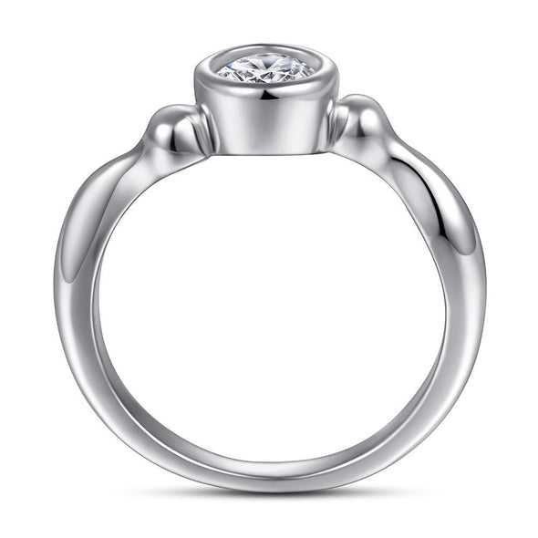 Simple Bezel Setting Solitaire Ring