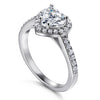 Heart Halo Engagement Ring