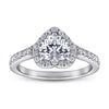 Heart Halo Engagement Ring