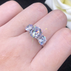 Round Cut Three Stone Engagement Ring