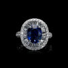 Vintage 3.0 CT Oval Cut Engagement Ring