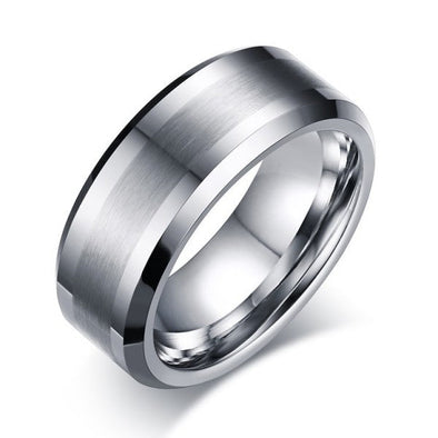 Classic Silver Wedding Band For Men