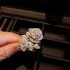 Luxury Flower Rose Blooming Ring in Sterling Silver