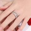 Double Row Elegant Ring Enhancer in Sterling Silver